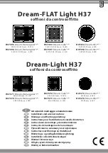 Bossini Dream-FLAT Light H37 Series Installation And Care Instructions предпросмотр