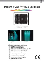 Bossini Dream-FLAT Light RGB-2 sprays CROMO THERAPY H38661 Installation And Care Instructions предпросмотр