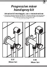 Предварительный просмотр 1 страницы Bossini Mixer Set E37 Instructions For Installation, Operation And Maintenance