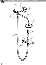 Предварительный просмотр 2 страницы Bossini Soffione Zoe Renovation H93405 Installation And Care Instructions