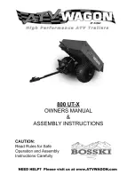 Bosski 800 UT-X Owner'S Manual & Assembly Instructions preview