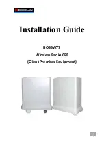 Bosslan BOSSW77 Installation Manual предпросмотр