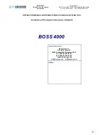 Bossong BOSS 4000 Instruction Manual preview