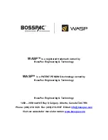 Предварительный просмотр 3 страницы BossPac WASP WASP2 User Manual