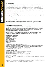 Preview for 14 page of BossWeld 200X Manual