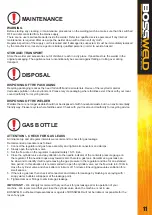 Preview for 11 page of BossWeld 660250 Manual