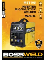 BossWeld MST195 Manual preview