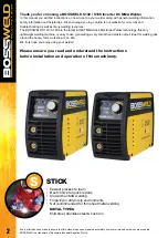 Preview for 2 page of BossWeld S140 Manual