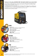 Предварительный просмотр 2 страницы BossWeld X Series Manual