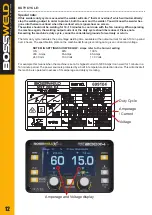 Предварительный просмотр 12 страницы BossWeld X Series Manual