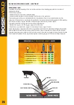 Предварительный просмотр 26 страницы BossWeld X Series Manual