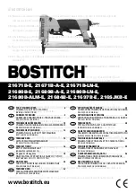 Bostitch 21671B-A-E Technical Data Manual preview