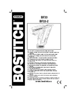 Bostitch BF33 Operating Instructions Manual preview