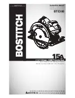 Bostitch BTE300 Instruction Manual preview