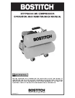 Bostitch BTFP02040 Operation And Maintenance Manual preview