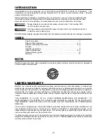 Preview for 2 page of Bostitch CWC200ST Operation And Maintenance Manual