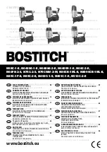 Bostitch N400C-1-E Technical Data Manual предпросмотр