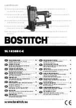 Bostitch SL1838BC-E Technical Data Manual предпросмотр