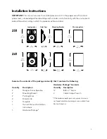 Preview for 3 page of Boston Acoustics 251 User Manual