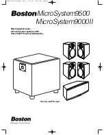 Preview for 1 page of Boston Acoustics 9000 Manual