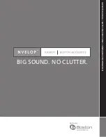 Boston Acoustics Bassett's Nvelop Owner'S Manual предпросмотр