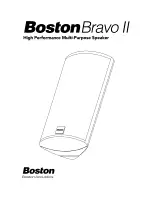 Boston Acoustics Boston Bravo II User Manual preview