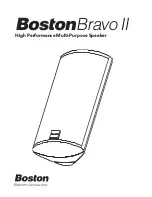 Preview for 1 page of Boston Acoustics BRAVO 2 User Manual