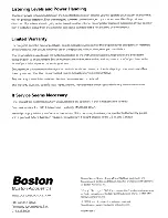 Предварительный просмотр 8 страницы Boston Acoustics Bravo Installation Manual