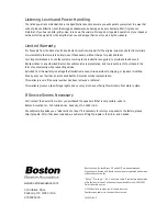 Preview for 8 page of Boston Acoustics Bravo Specifications