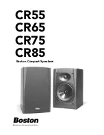 Предварительный просмотр 1 страницы Boston Acoustics CR55 User Manual