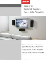 Boston Acoustics CR57 Specification Sheet предпросмотр