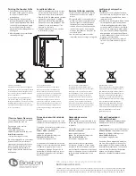 Preview for 4 page of Boston Acoustics CS 275 Quick Manual