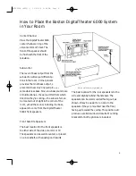 Предварительный просмотр 9 страницы Boston Acoustics DigitalTheater 6000 User Manual