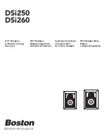 Boston Acoustics DSi250 Installation Instructions Manual preview