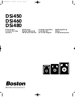 Предварительный просмотр 1 страницы Boston Acoustics DSi450 Manual