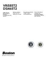 Boston Acoustics DSi465T2 Owner'S Manual preview