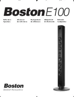 Boston Acoustics E100 Installation Instructions Manual предпросмотр