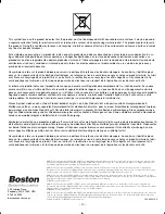 Preview for 12 page of Boston Acoustics E100 Installation Instructions Manual