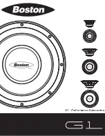 Boston Acoustics G1 Specifications preview