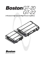 Предварительный просмотр 1 страницы Boston Acoustics GT-20 Owner'S Manual