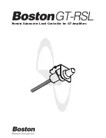 Предварительный просмотр 1 страницы Boston Acoustics GT-RSL Install Manual