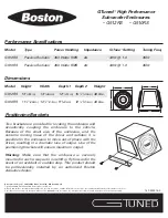 Preview for 2 page of Boston Acoustics GTuned G510RS Specifications