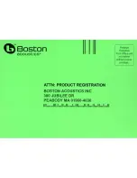 Предварительный просмотр 10 страницы Boston Acoustics Horizon HS 225 Owner'S Manual