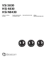 Boston Acoustics HSi 4830 User Manual preview