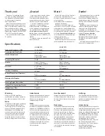 Preview for 4 page of Boston Acoustics HSi H460T2 User Manual