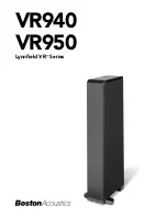 Boston Acoustics Lynnfield VR940 User Manual preview