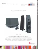 Boston Acoustics MM226 Specifications предпросмотр