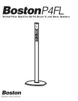 Boston Acoustics P4FL Assembly Instructions preview