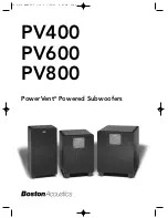 Предварительный просмотр 1 страницы Boston Acoustics PowerVent PV400 User Manual