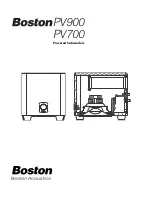 Предварительный просмотр 1 страницы Boston Acoustics PV700 User Manual